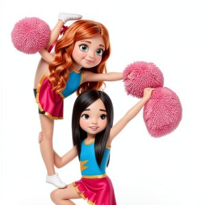 Cheerleader Fitness Picture Books for Kids, Ages 4-8, English, 24.7 MB-0