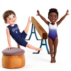 Gymnastics Activity Book for Kids - 36 Page Guide by Little Movers Fun-0